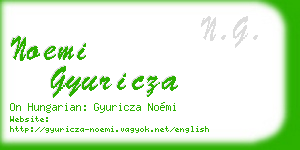 noemi gyuricza business card